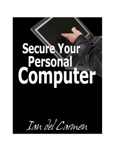 Secure your personal computer