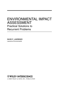 David P. Lawrence - Environmental Impact Assessment  Practical Solutions to Recurrent Problems (2004)(en)(576s)-Wiley-Interscience (2003)