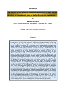 Platonic Solids, Lie Groups, and Superstring Theory