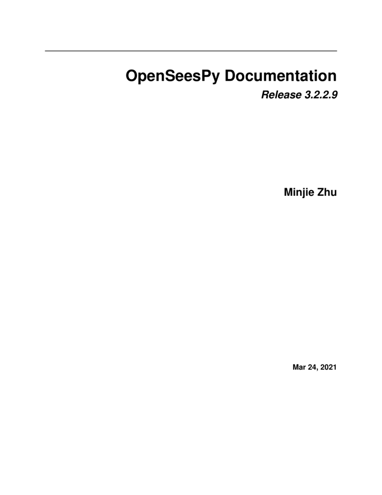 Openseespydoc