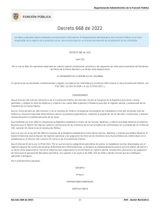 Decreto 668 de 2022