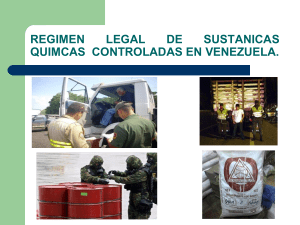 Regimenes legales de Sutancias Quimicas en Venezuela
