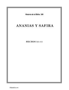 Ananias Y Safira Hechos 5-1-11 