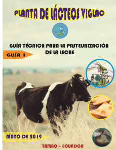 Guía Técnica del proceso de Pasteurización de leche