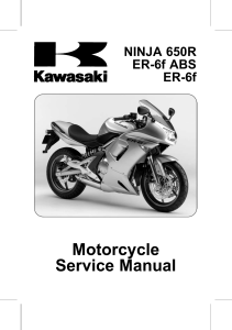 Kawasaki ER600f k5-k8 Manual de taller ingles