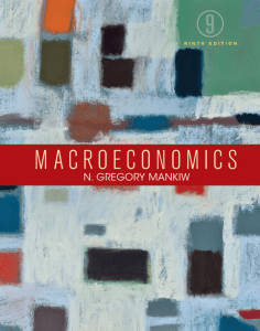Macroeconomics by N Gregory Mankiw 9th e