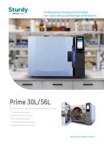 Prime Sterilizer: Lab & Biological Research | 30L/56L