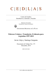 Pobreza crónica y transitoria evidencia para Argentina 1997-2012