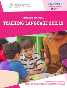 Teaching Language Skills Student Manual 2021