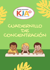 CUADERNILLO DE CONCENTRACIÓN