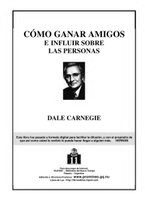 LIBRO CarnegieDale  Cómo ganar amigos e influir en las personas