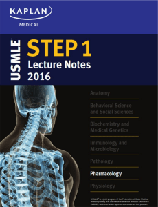 USMLE STEP 1 Lecture Notes 2016
