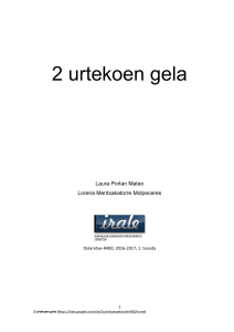 2 urteko gela: Garapena, Antolaketa eta Esperientziak