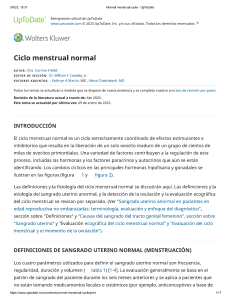 Ciclo menstrual normal