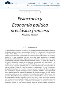 Fisiocracia y economía política preclásica francesa