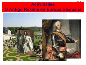 presentación actividades Antigo Réxime en Europa e ESpaña