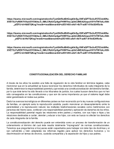 ENSAYO DE LA CONSTITUCIONALIZACIÒN DEL DERECHO FAMILIAR 1