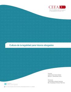 Textos y actividades del Manual de la Cultura de la Legalidad para futuros abogados
