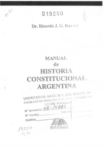 HARVEY - Manual de Historia Constitucional Argentina