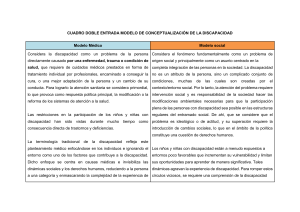 Modelos de conceptualización de la discapacidad