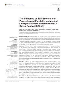 La influencia de la autoestima y la flexibilidad psicológica