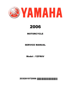 Yamaha YZF R6 2006 Service manual www.manualedereparatie.info