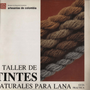 Tintes naturales para lana