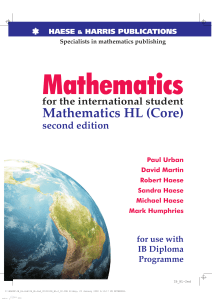 IB Mathematics HL Textbook - Central High School ( PDFDrive )