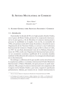 SESION 18 Matus M. y Jara A. 2018 . El sistema multilateral de comercio . En Chile actor del sis