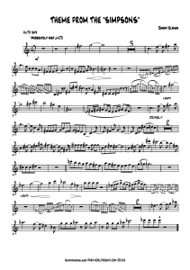 The simpsons theme (alto sax part) 