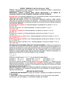 SISTEMAS DE ECUACIONES LINEALES