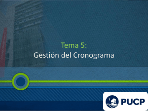 Tema 5-GestiÃ³n del Cronograma