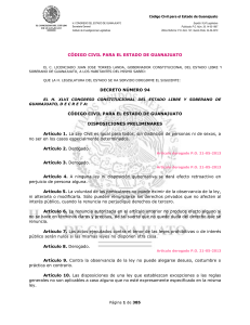 Codigo Civil para el Estado de  Guanajuato 24 sep 2018