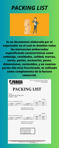 PACKING LIST