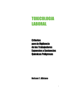 Toxicología Laboral - Vigilancia de los Trabajadores
