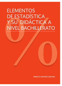 elementos de estadistica y su didactica a nivel bachillerato