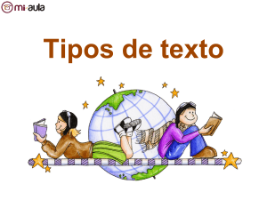 TIPOS DE TEXTOS 