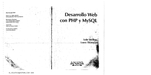 Anaya Multimedia Desarrollo web con php y mysql 2006