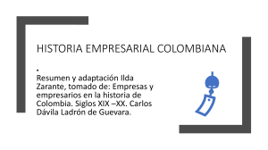 HISTORIA EMPRESARIAL COLOMBIANA Power Point. c0897d0b945f0bf59bc933d449060dcf