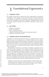 Ergonomics Foundational Principles Applications an... ---- (Chapter 1 Foundational Ergonomics )