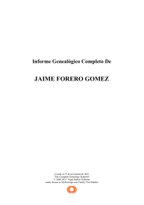 GENEALOGIA DE SANTANDER - JAIME FORERO GOMEZ