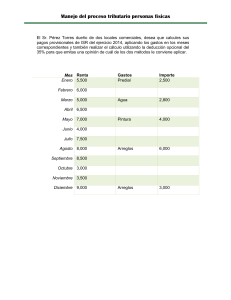 Ejercicio actividades arrendamiento