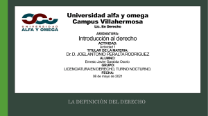 Definici&oacute;n del Derecho: Trabajo de Curso sobre Conceptos Legales