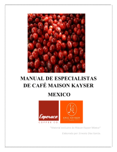 MANUAL DE ESPECIALISTAS DE CAFÉ MAISON KAYSER
