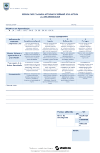 Rubrica Lectura Dramatizada
