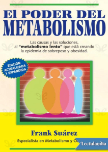 El poder del metabolismo - Frank Suarez