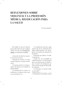 Spatakis. Reflexiones sobre la violencia y la profesión médica