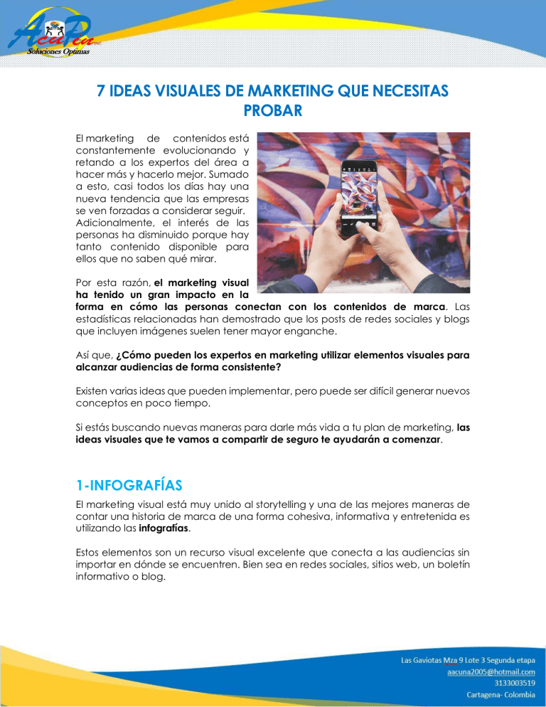 7 IDEAS VISUALES DE MARKETING QUE NECESITAS PROBAR