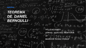 TEOREMA DE  DANIEL BERNOULLI (1)