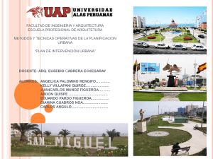 PLAN DE INTERVENCION URBANA SAN MIGUEL